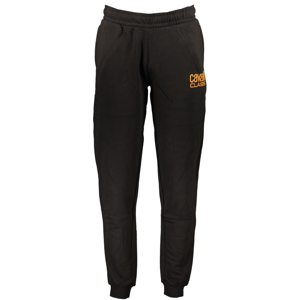 Cavalli Class Pantalon Noir en Coton pour Homme