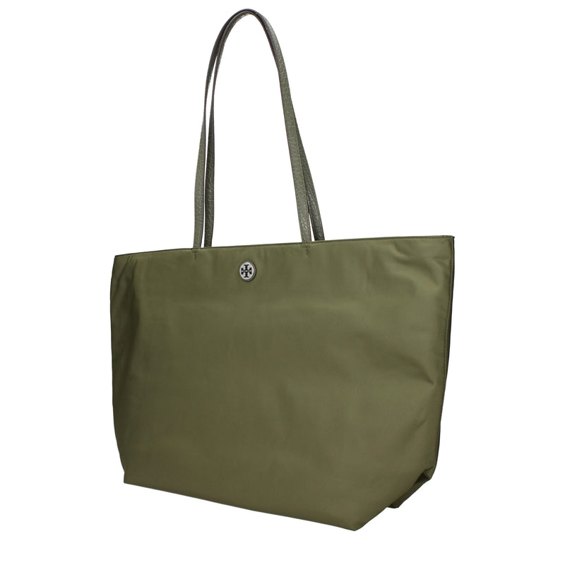 Tory Burch Green Fabric Shoulder Bag