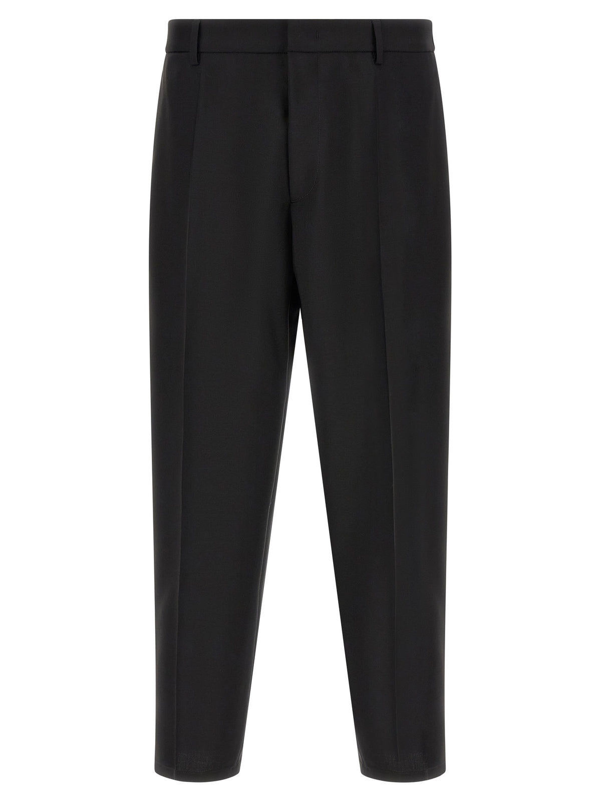 Pantalon court Jil Sander en laine vierge noire