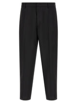Pantalon court Jil Sander en laine vierge noire