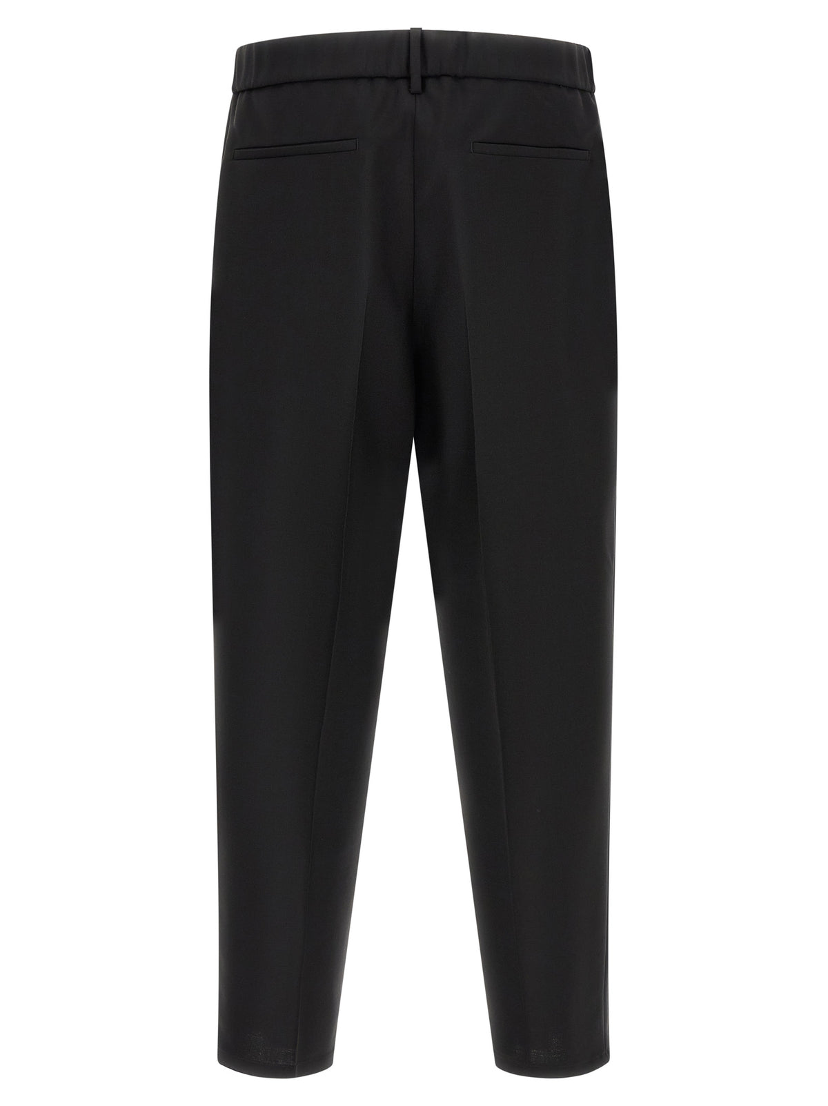 Pantalon court Jil Sander en laine vierge noire