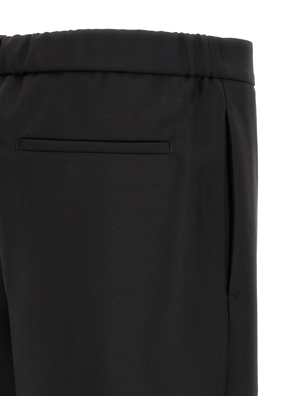 Pantalon court Jil Sander en laine vierge noire