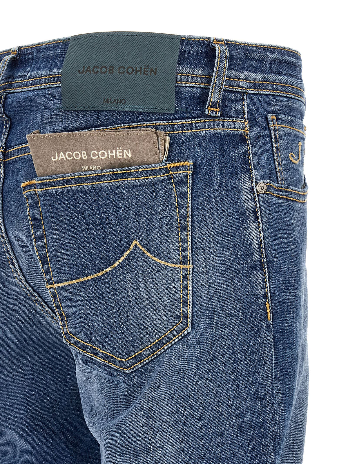 Jean droit en coton bleu Jacob Cohen