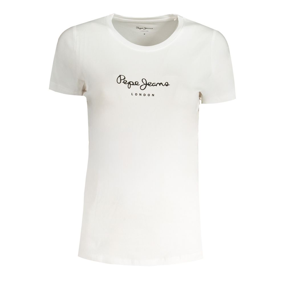 T-shirt Femme Pepe Jeans Bianco en Coton