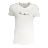 T-shirt Femme Pepe Jeans Bianco en Coton