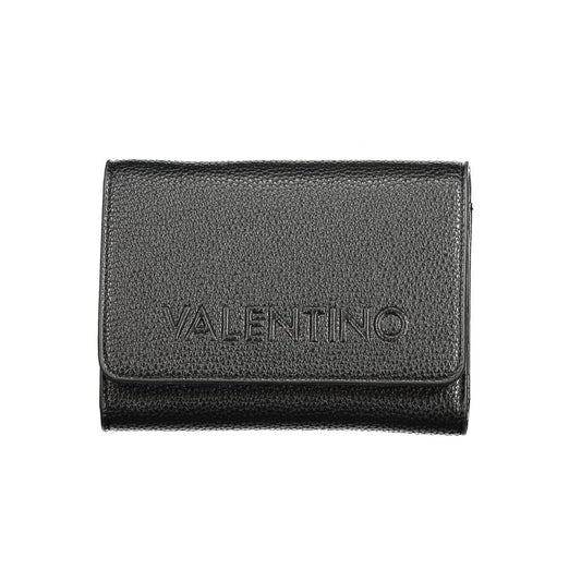 Mario Valentino Black Polyurethane Women's Wallet