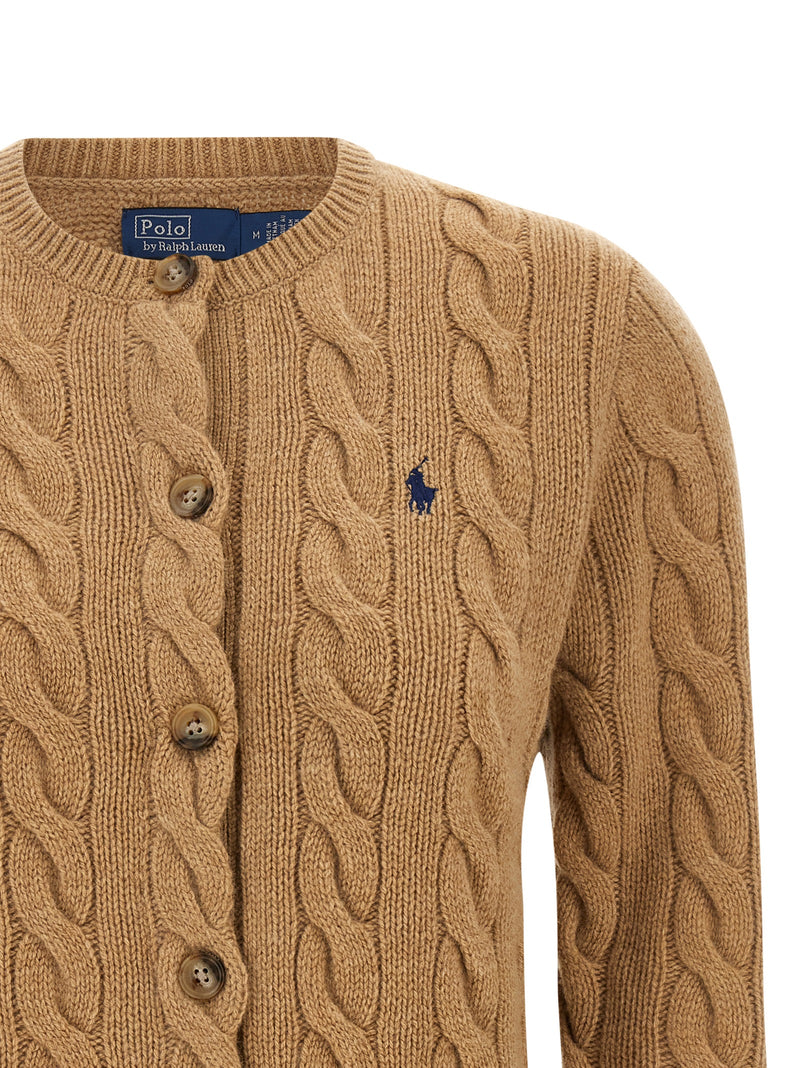 Polo Ralph Lauren Beige Wool Cardigan