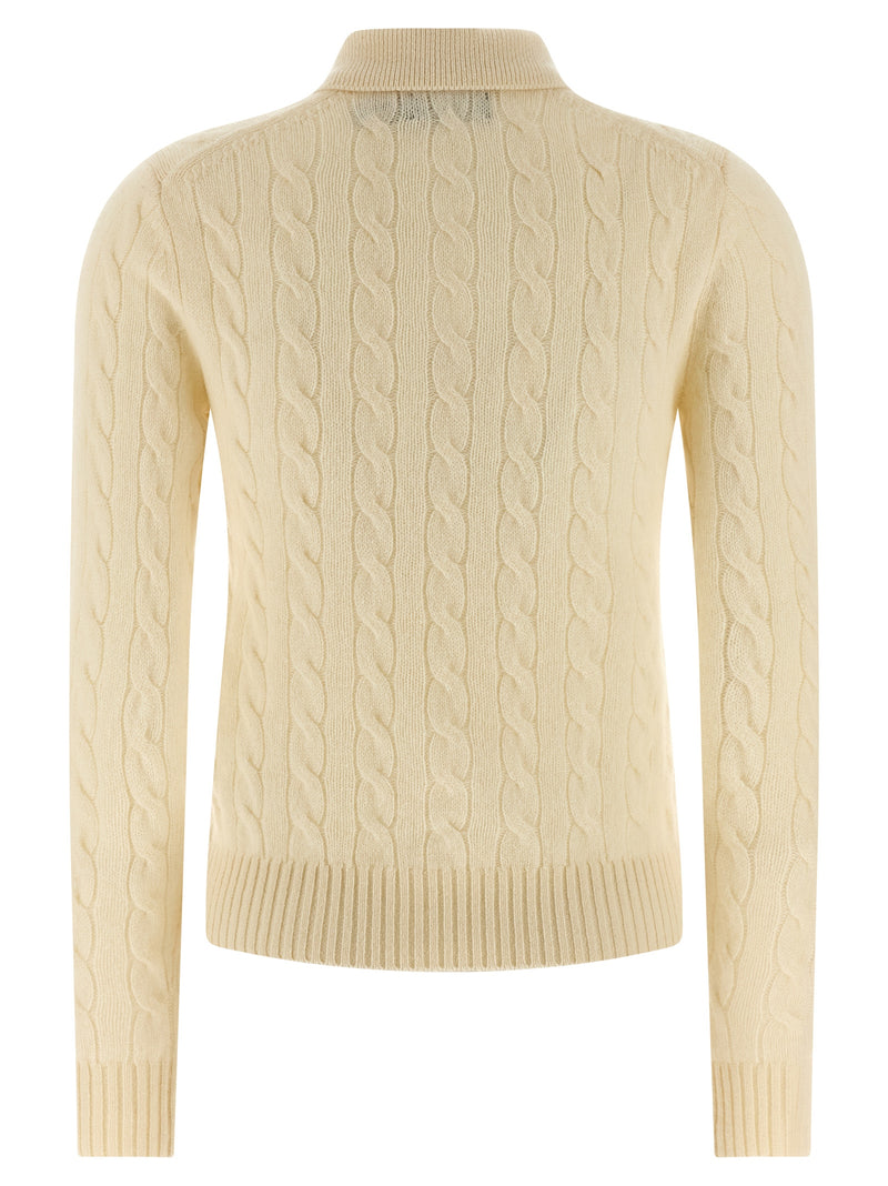 Polo Ralph Lauren White Wool Polo Shirt