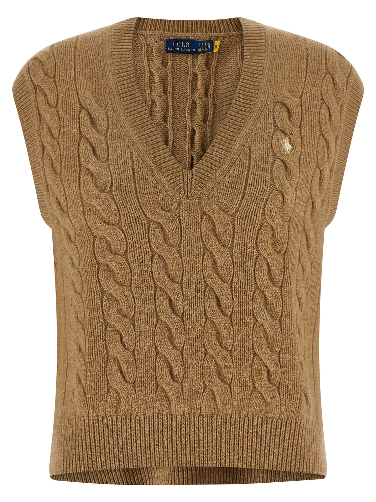 Polo Ralph Lauren Veste sans manches en laine beige