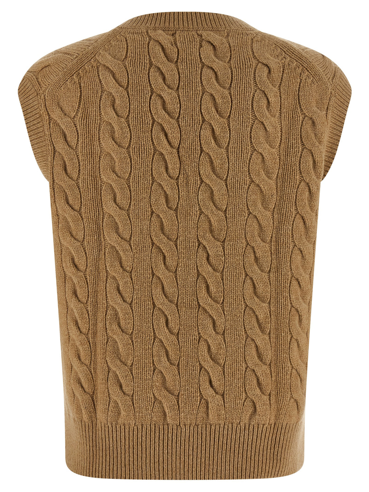 Polo Ralph Lauren Veste sans manches en laine beige