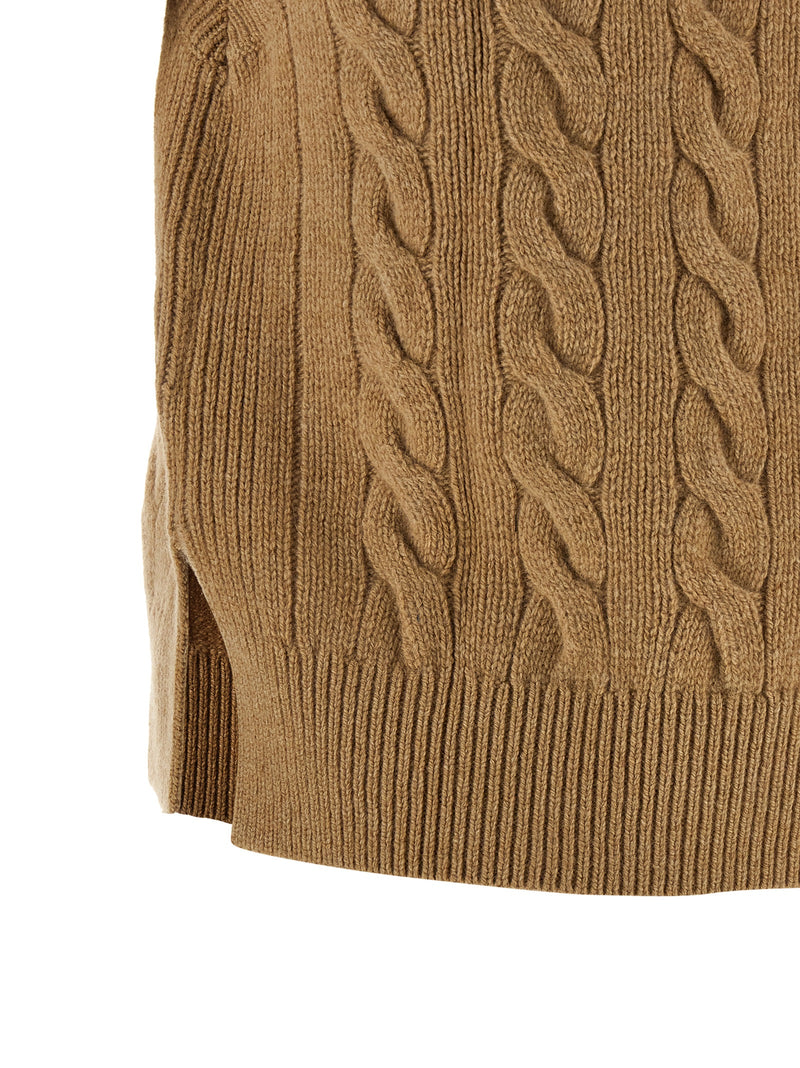 Polo Ralph Lauren Beige Wool Sleeveless Jacket
