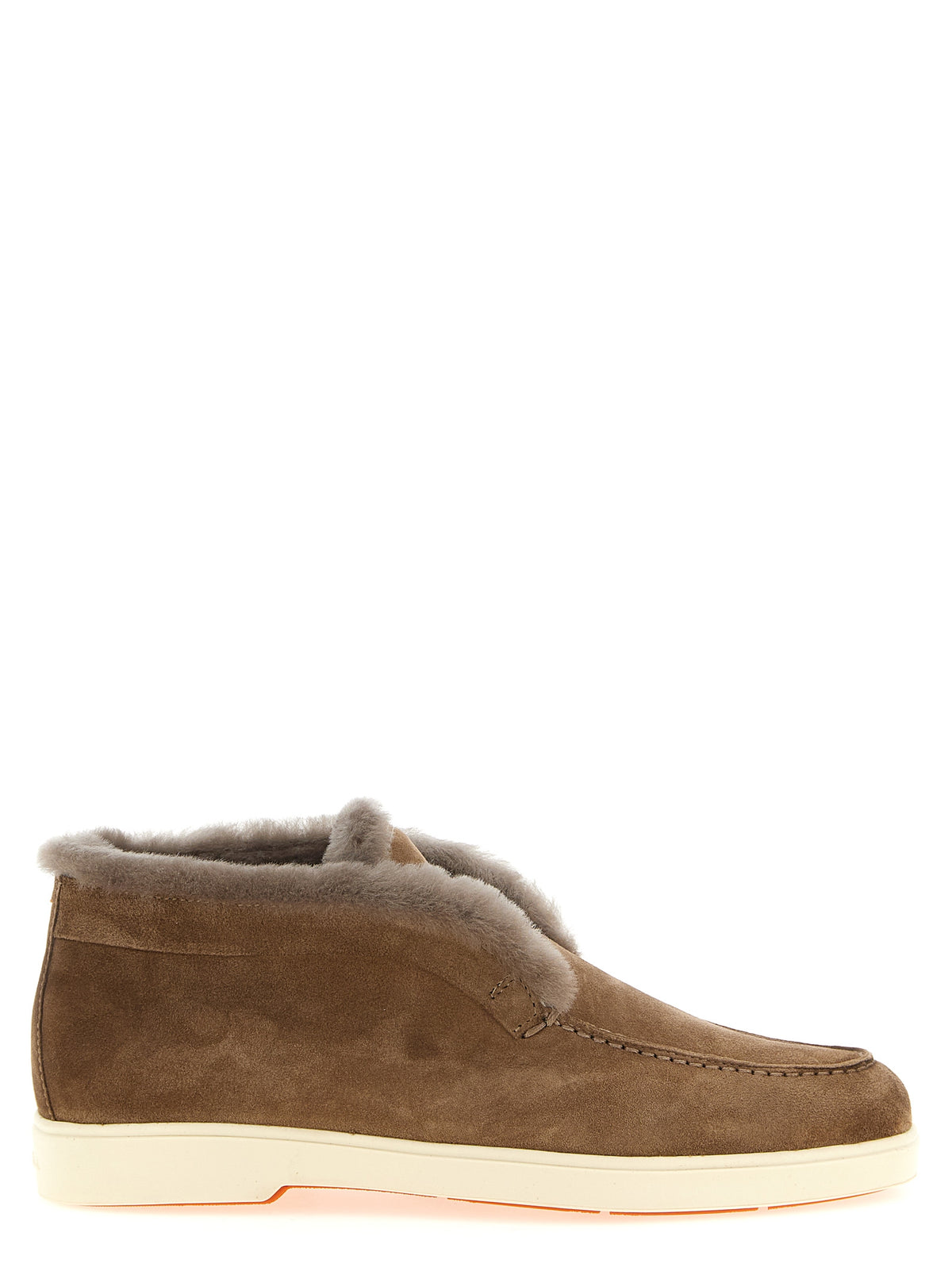 Bottines Santoni en cuir de veau marron