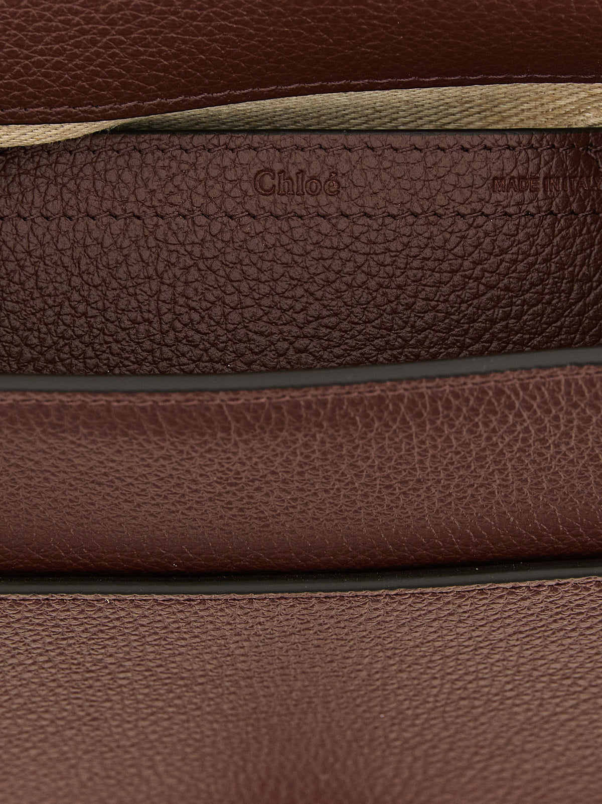 Sac bandoulière Chloé en cuir de veau marron