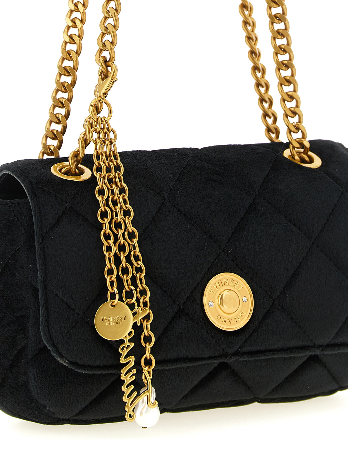 Sac bandoulière Twinset en polyester noir
