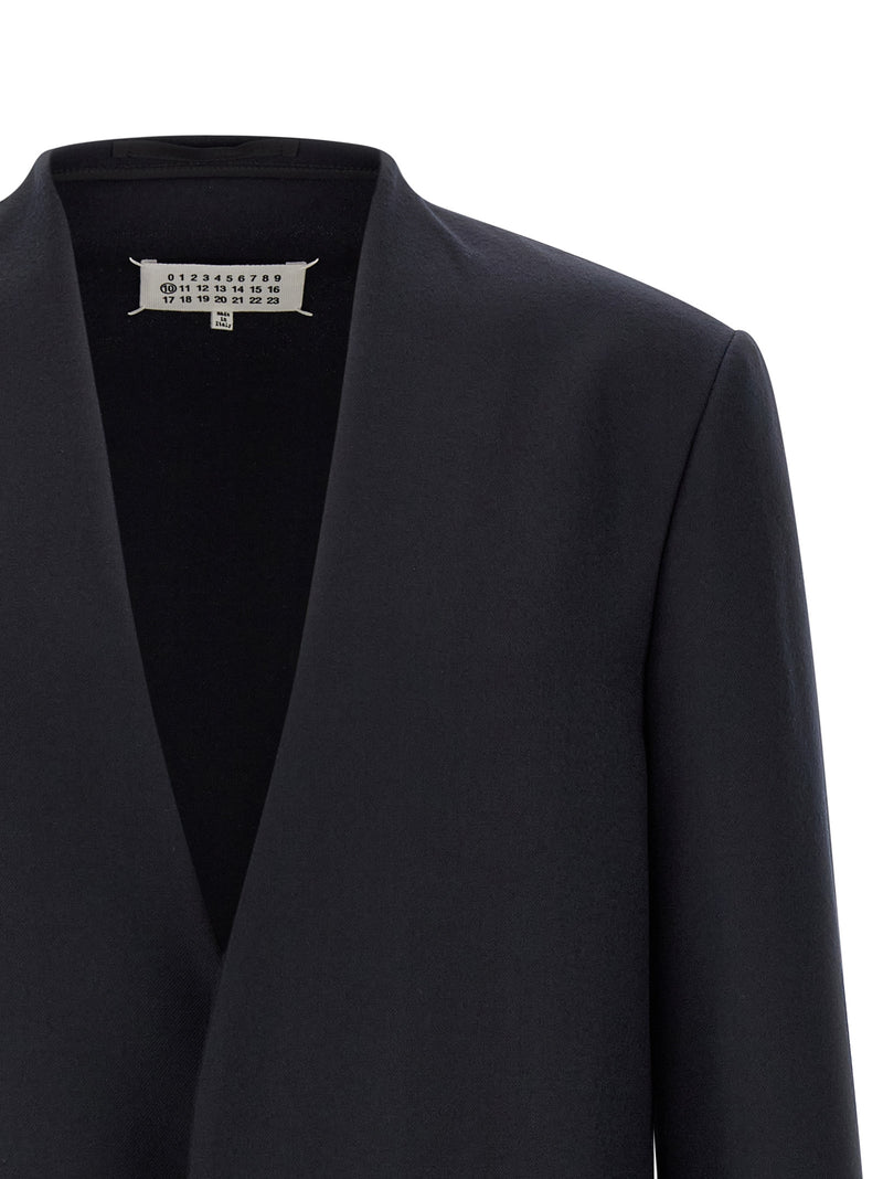 Maison Margiela Blue Virgin Wool Blazer