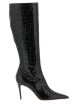 Bottes cuissardes Paris Texas en cuir de veau noir