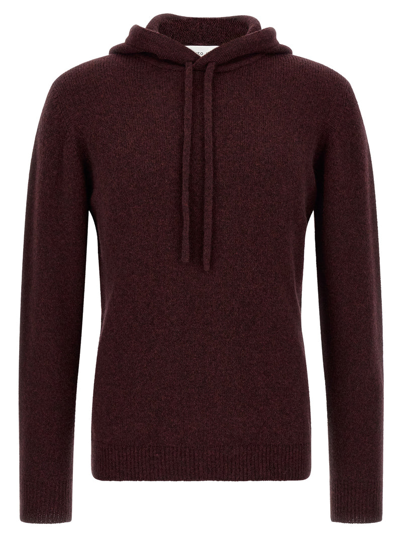Roberto Collina Bordeaux Wool Cardigan