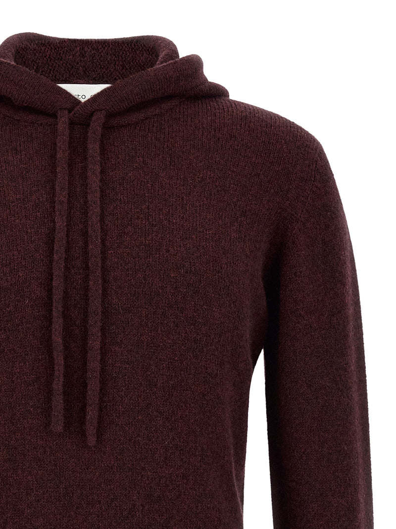 Roberto Collina Bordeaux Wool Cardigan