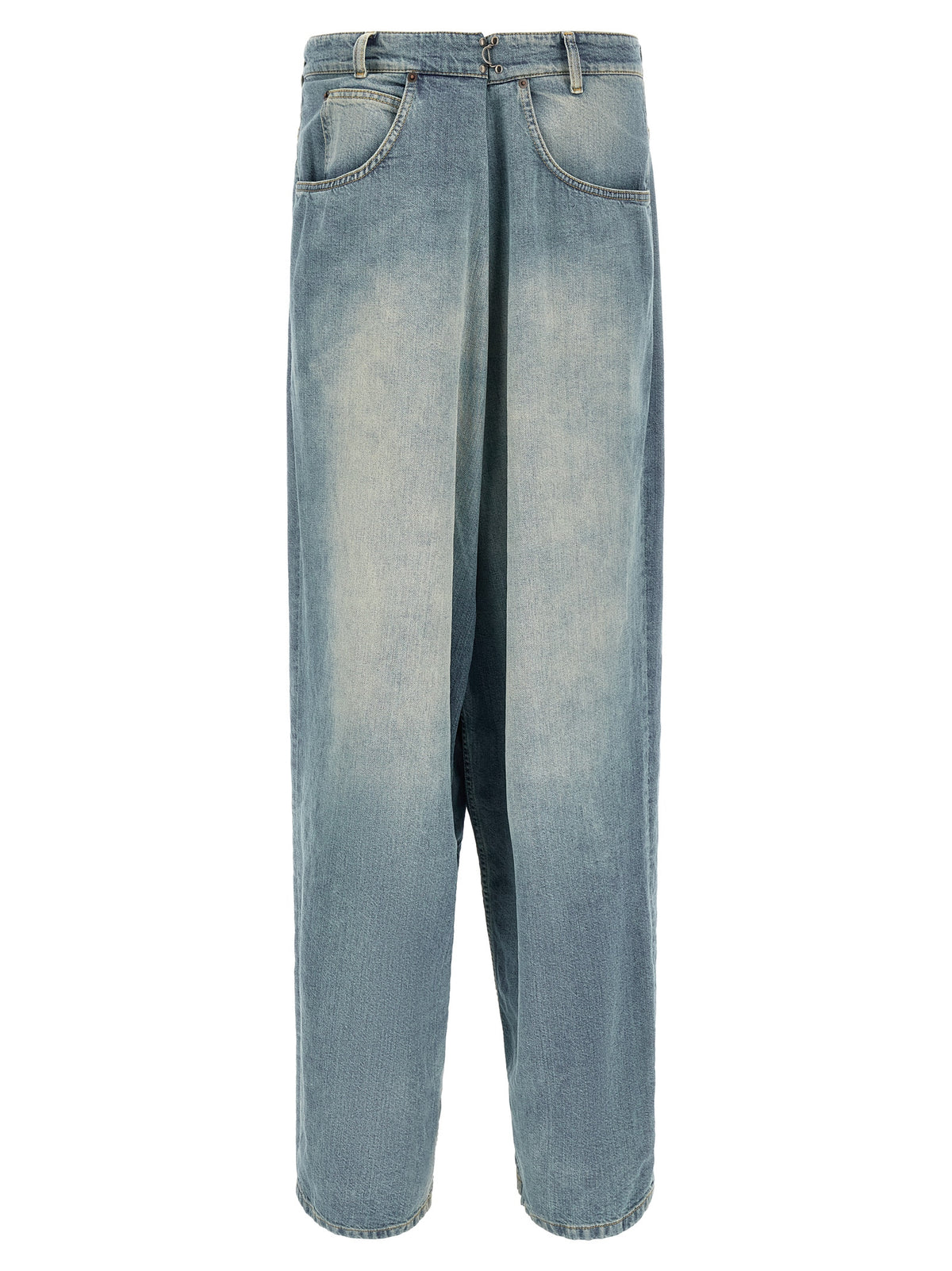 Jean en denim de coton bleu Maison Margiela
