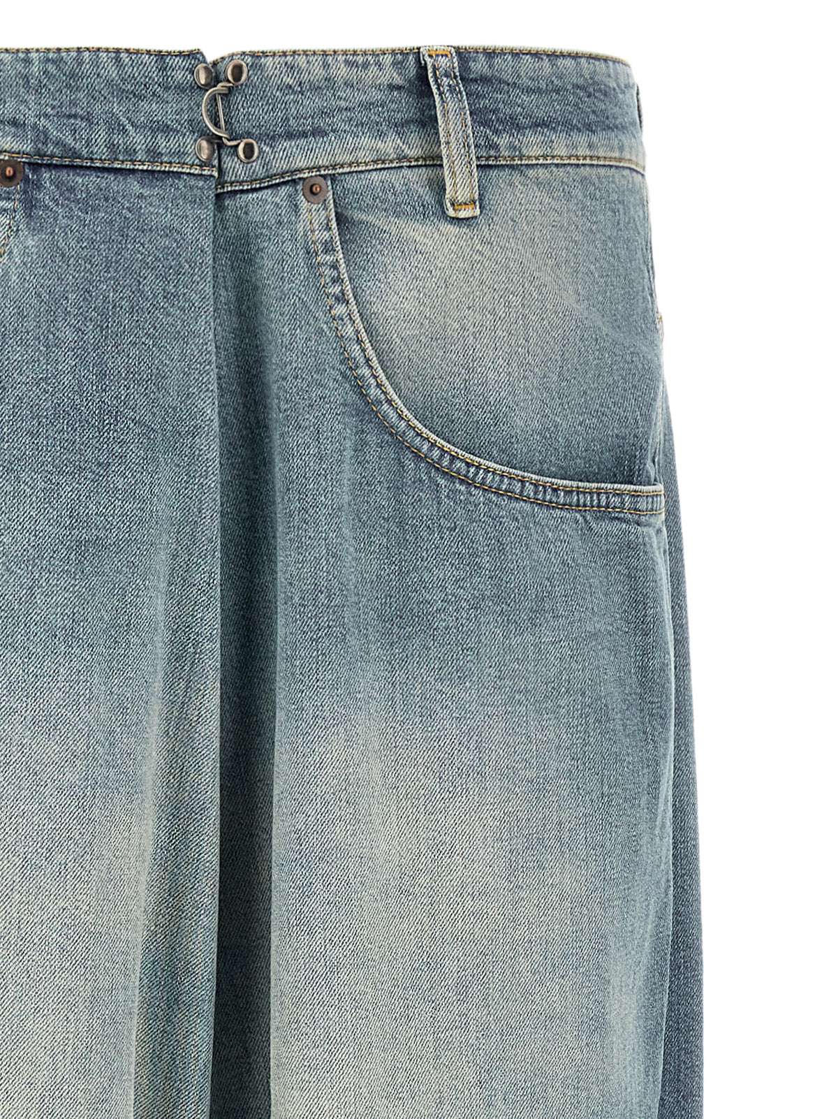 Jean en denim de coton bleu Maison Margiela