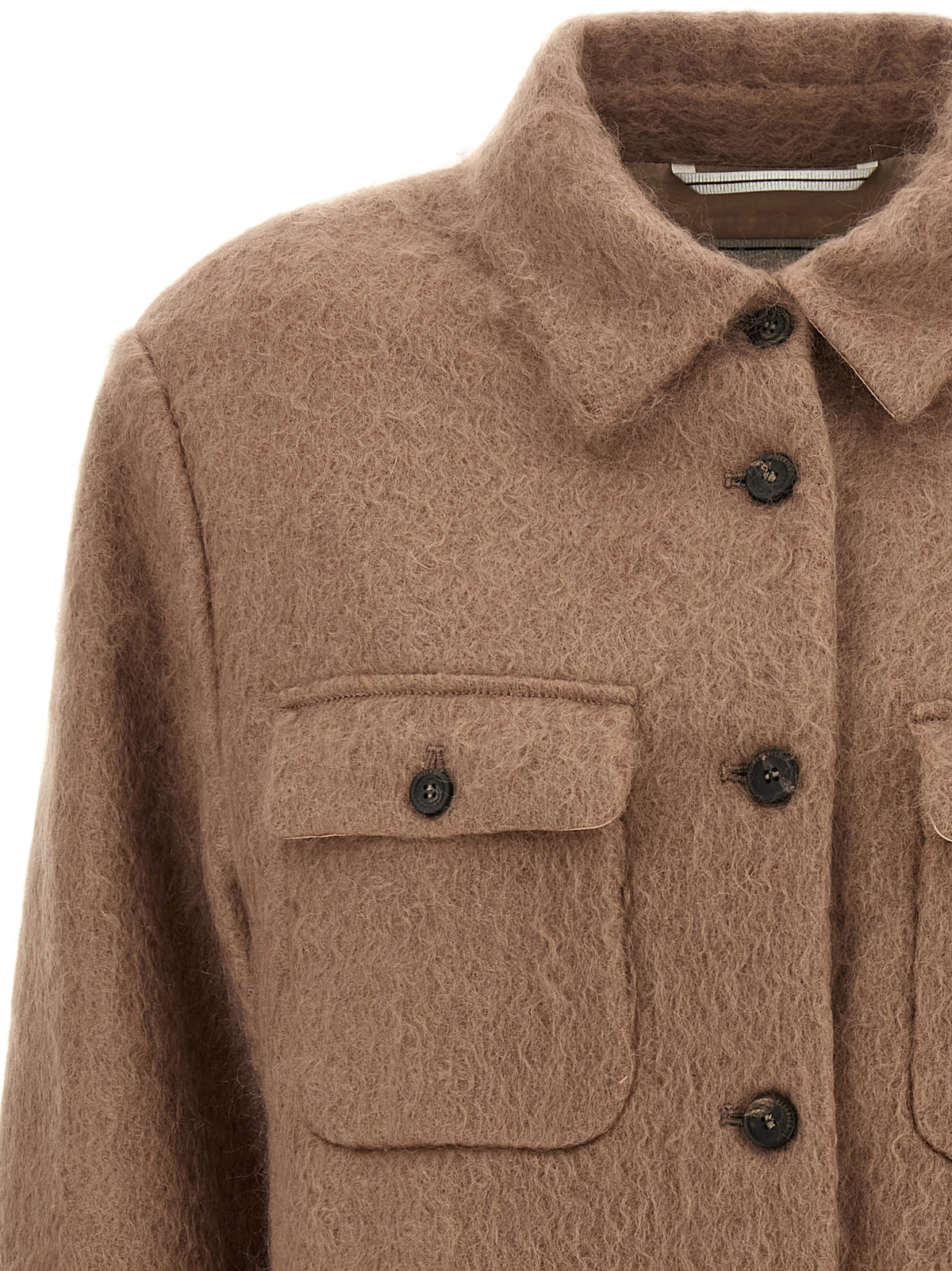 Veste Peserico en laine vierge beige