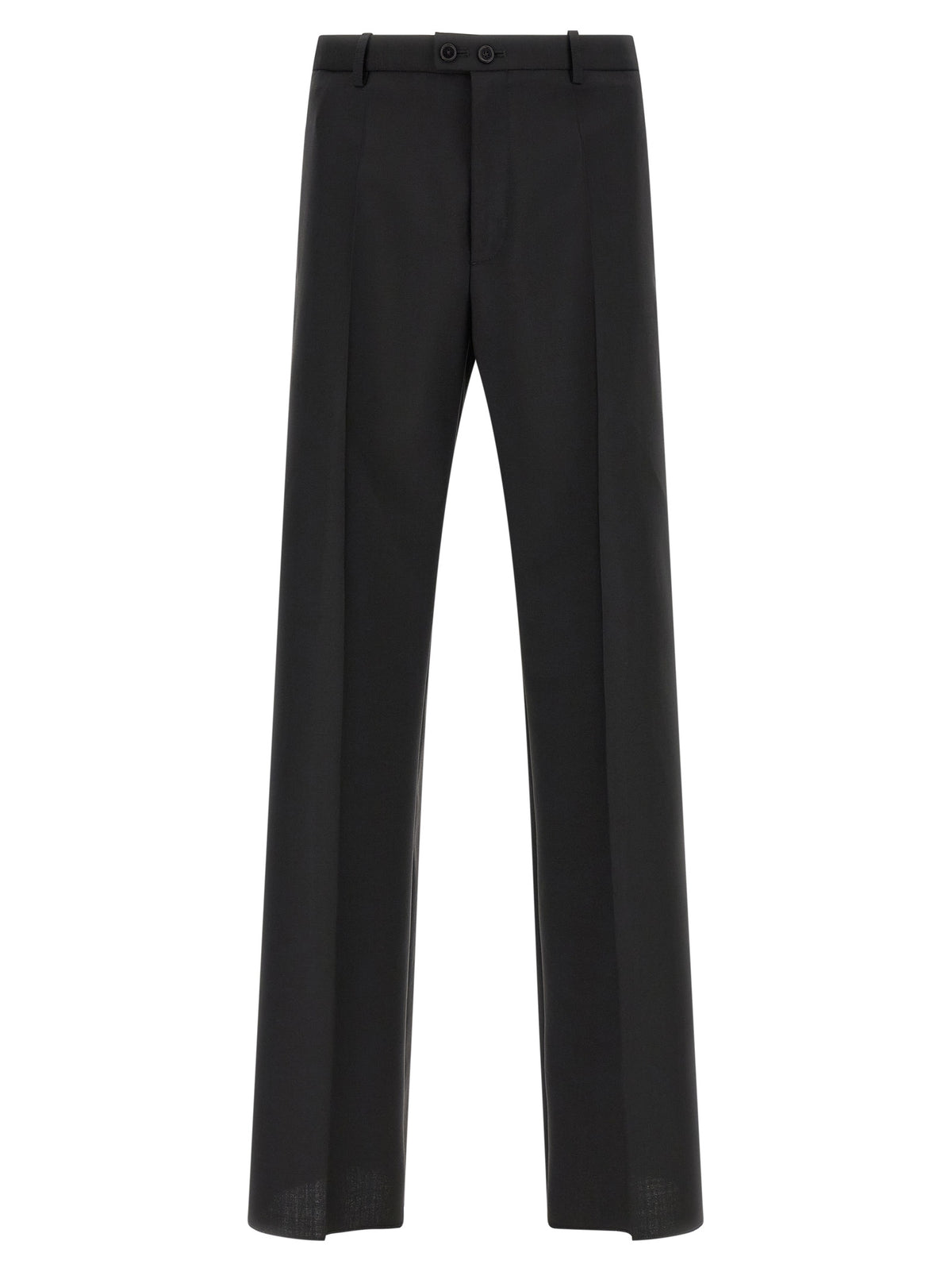 Pantalon de costume en laine vierge noire Jil Sander