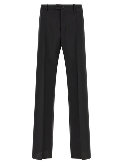 Jil Sander Black Virgin Wool Dress Pants