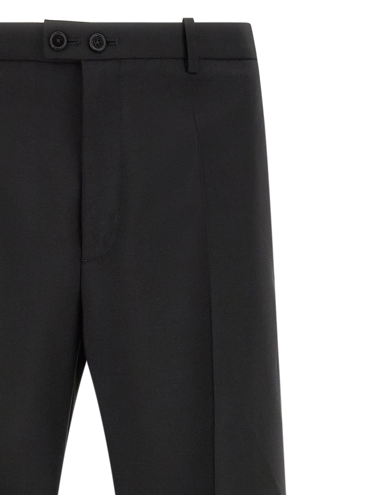 Pantalon de costume en laine vierge noire Jil Sander