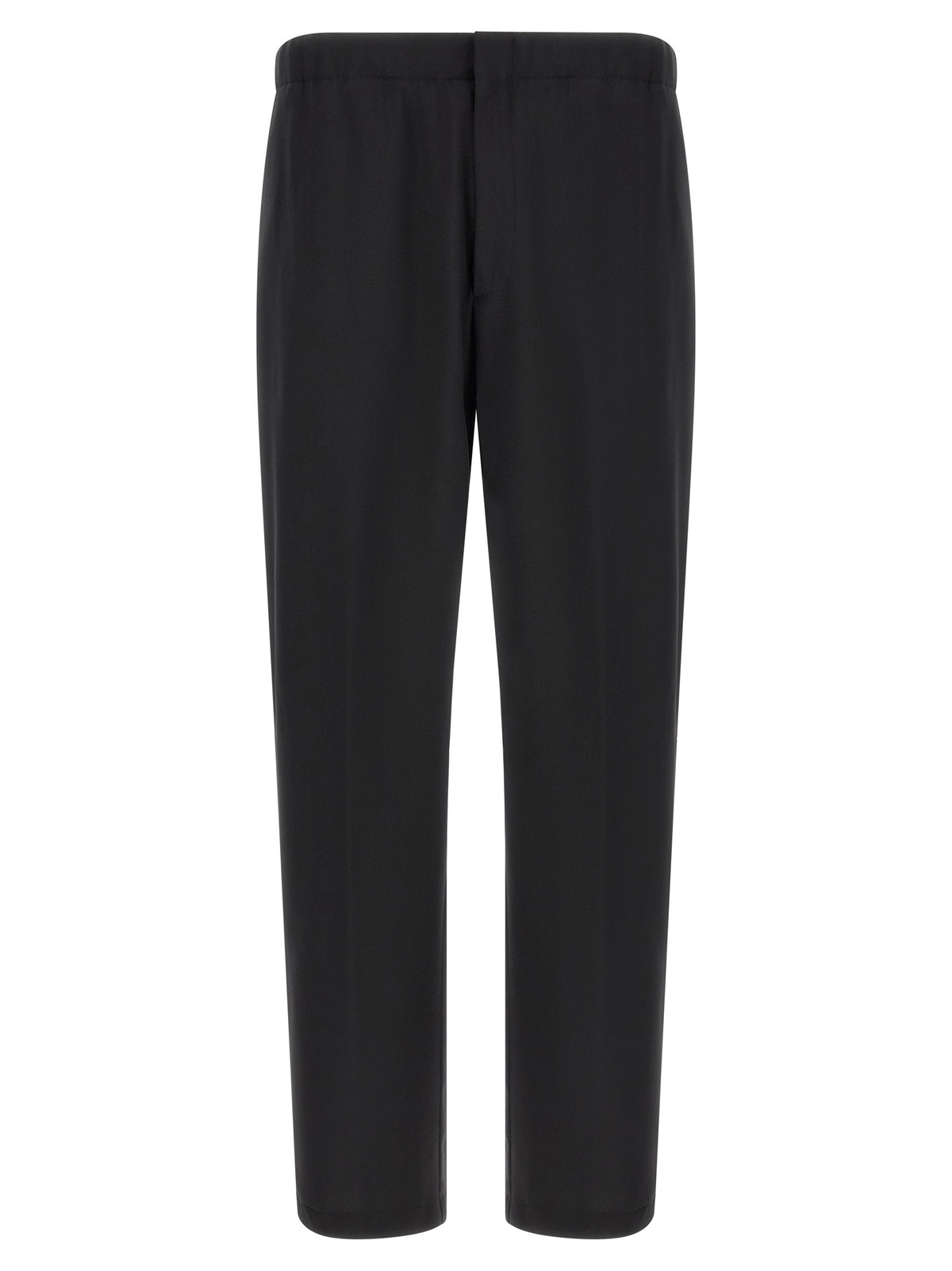 Pantalon habillé Lardini en laine vierge noire
