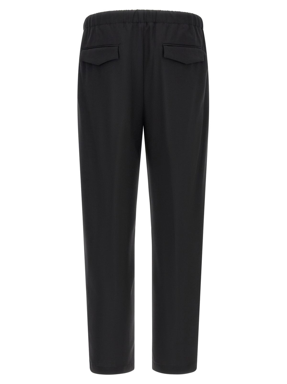 Pantalon habillé Lardini en laine vierge noire