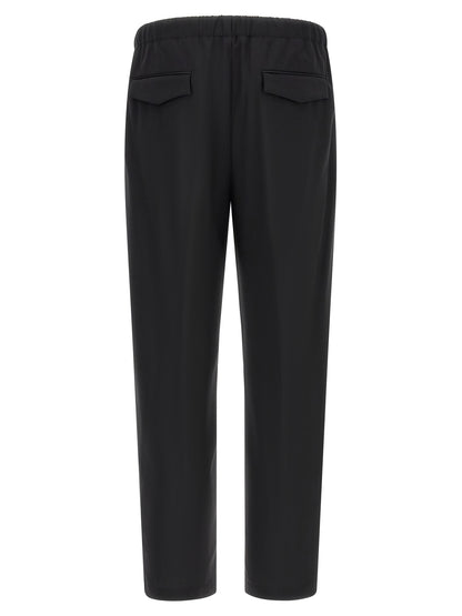 Lardini Black Virgin Wool Dress Pants