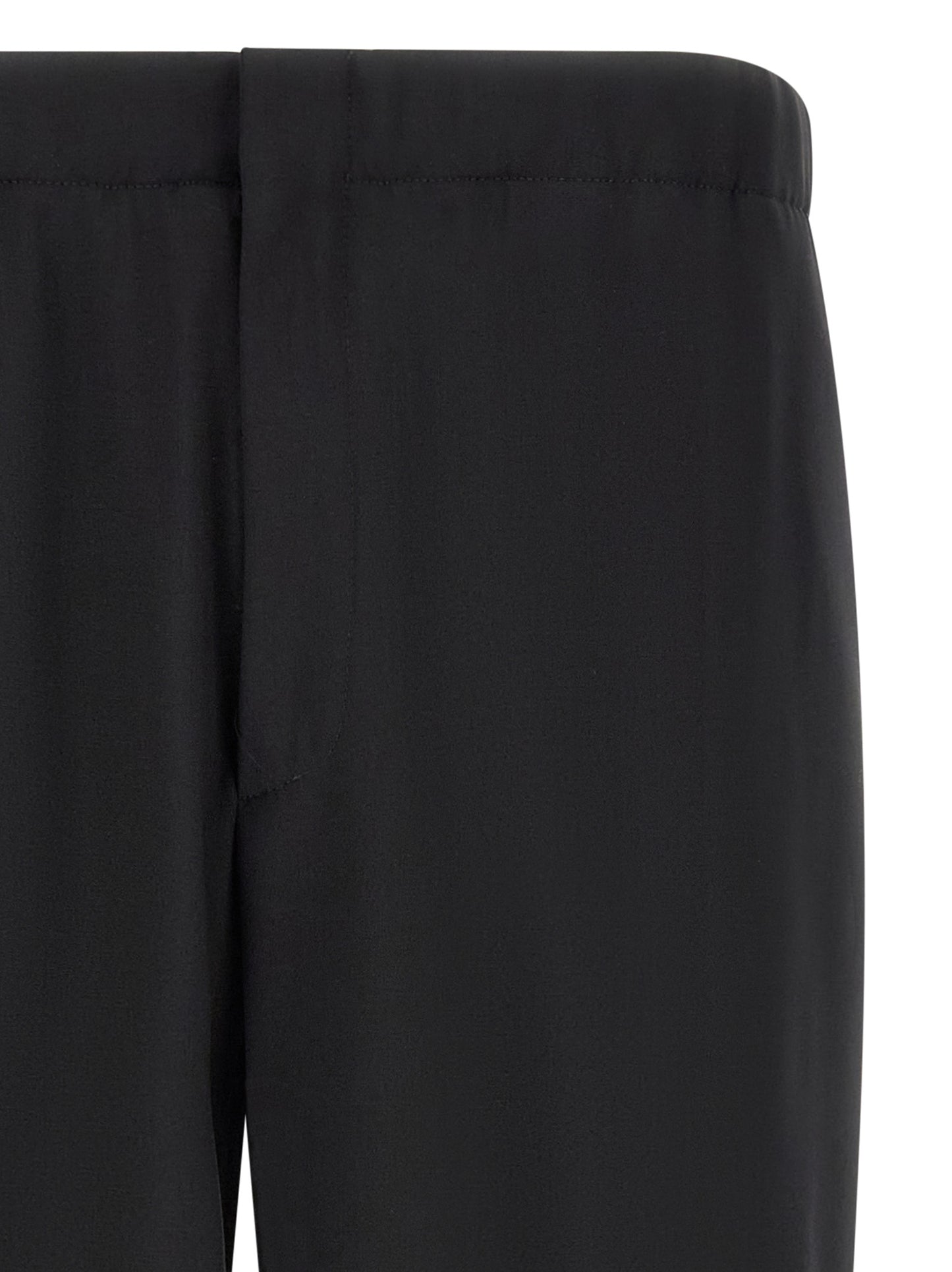 Lardini Black Virgin Wool Dress Pants