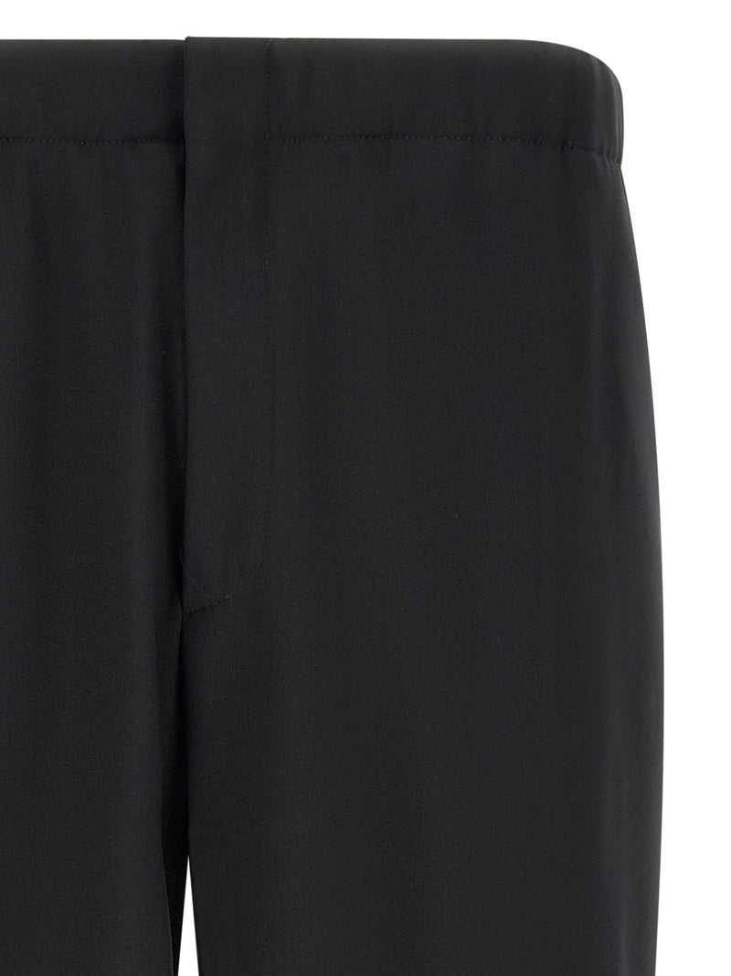 Lardini Black Virgin Wool Dress Pants