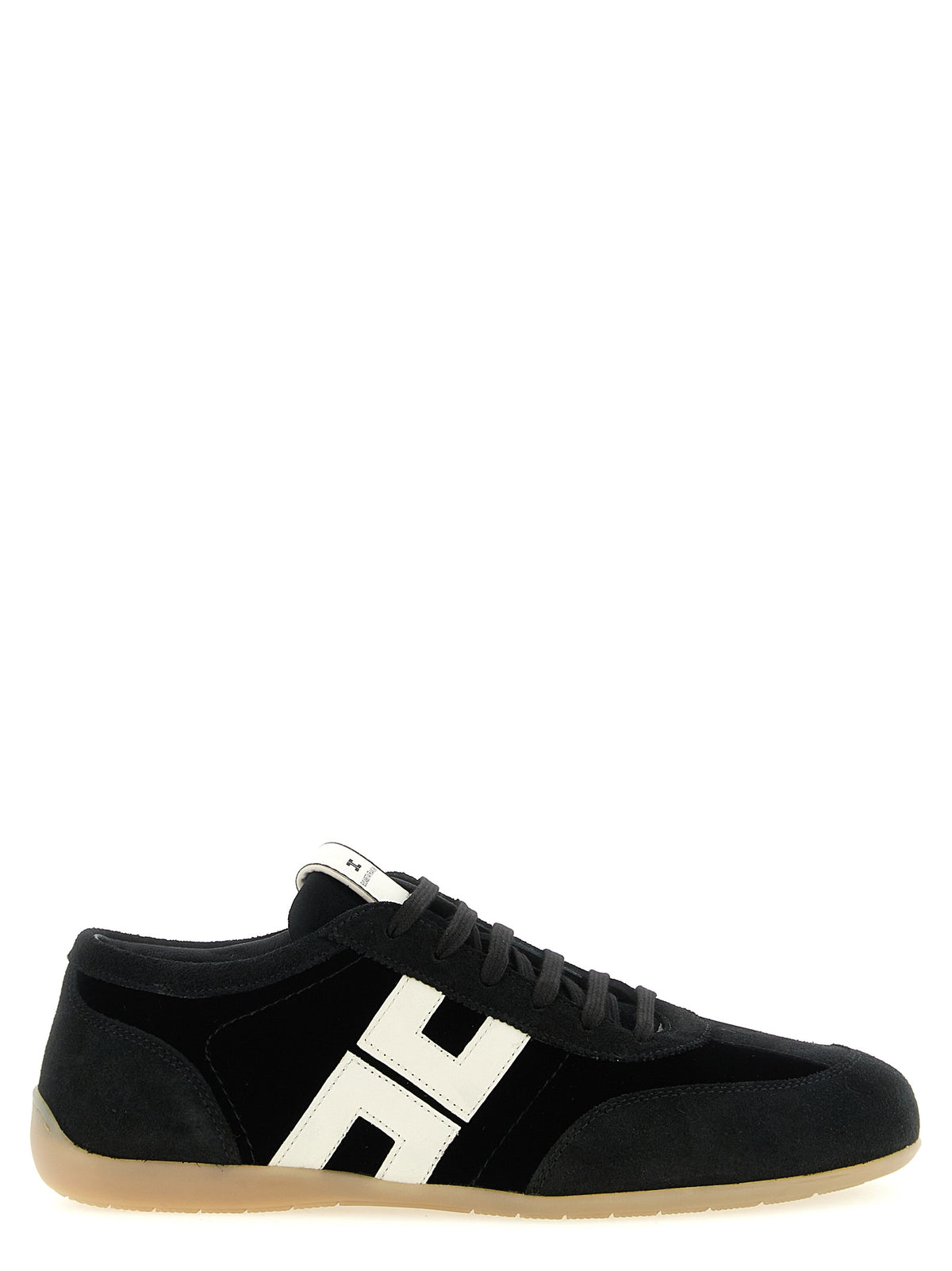 Baskets basses bicolores en cuir Elisabetta Franchi