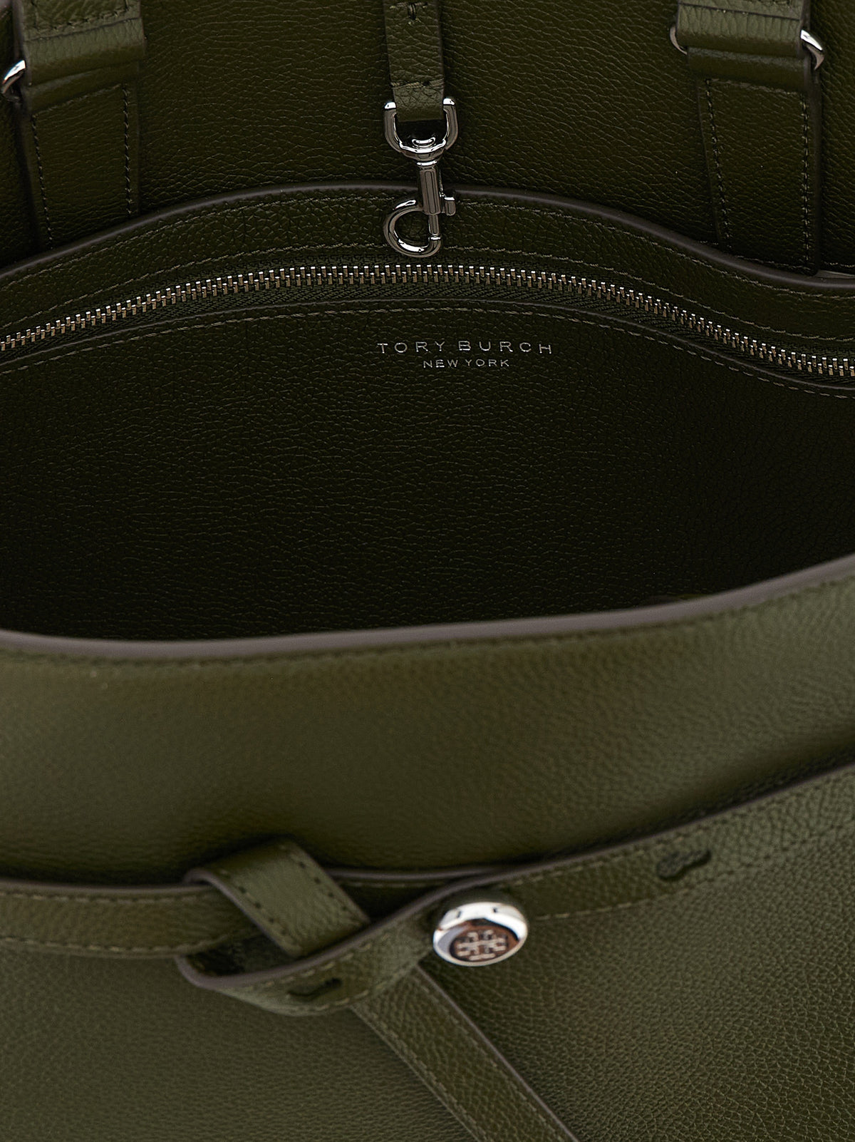 Sac à main bicolore en cuir de vachette Tory Burch