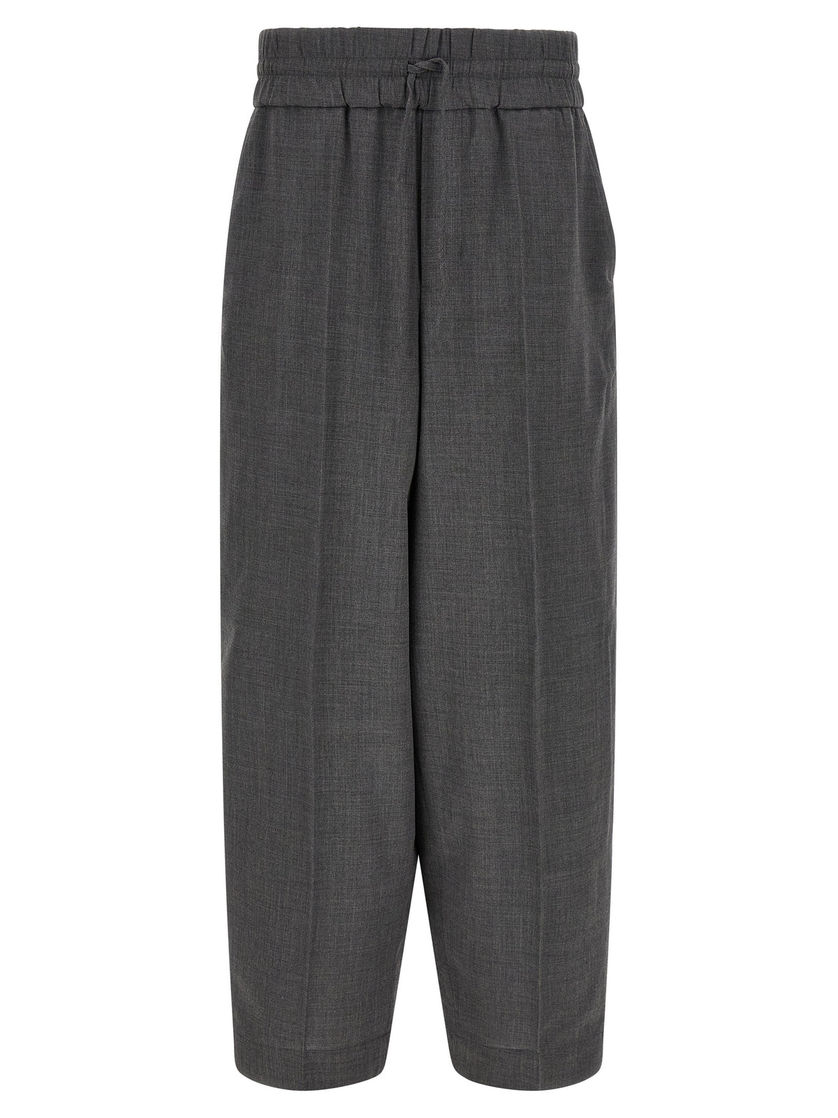 Pantalon décontracté Ami Paris en laine vierge gris