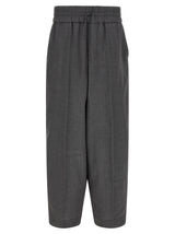 Pantalon décontracté Ami Paris en laine vierge gris