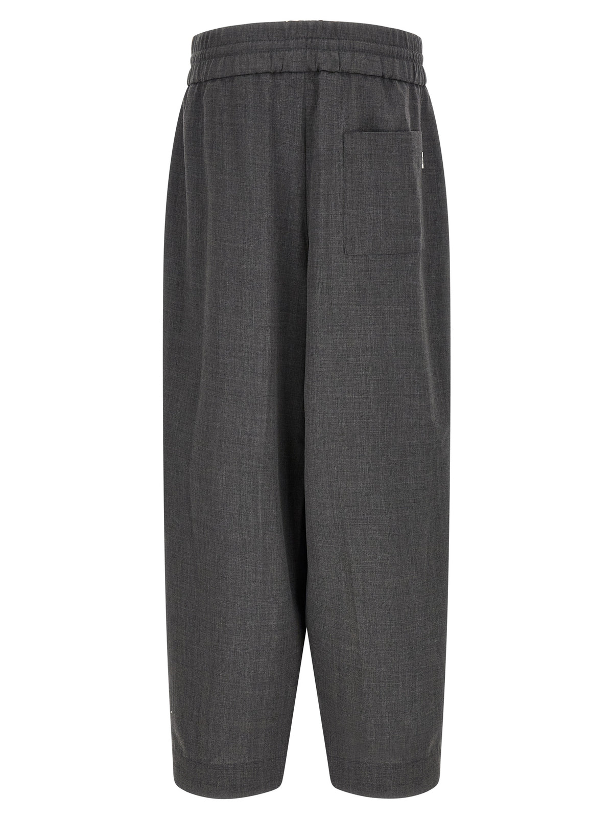 Pantalon décontracté Ami Paris en laine vierge gris