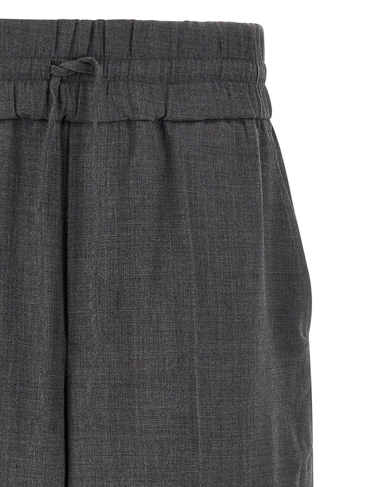 Pantalon décontracté Ami Paris en laine vierge gris