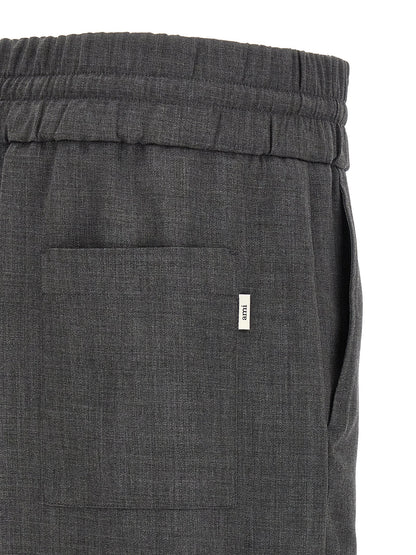 Ami Paris Gray Virgin Wool Casual Pants