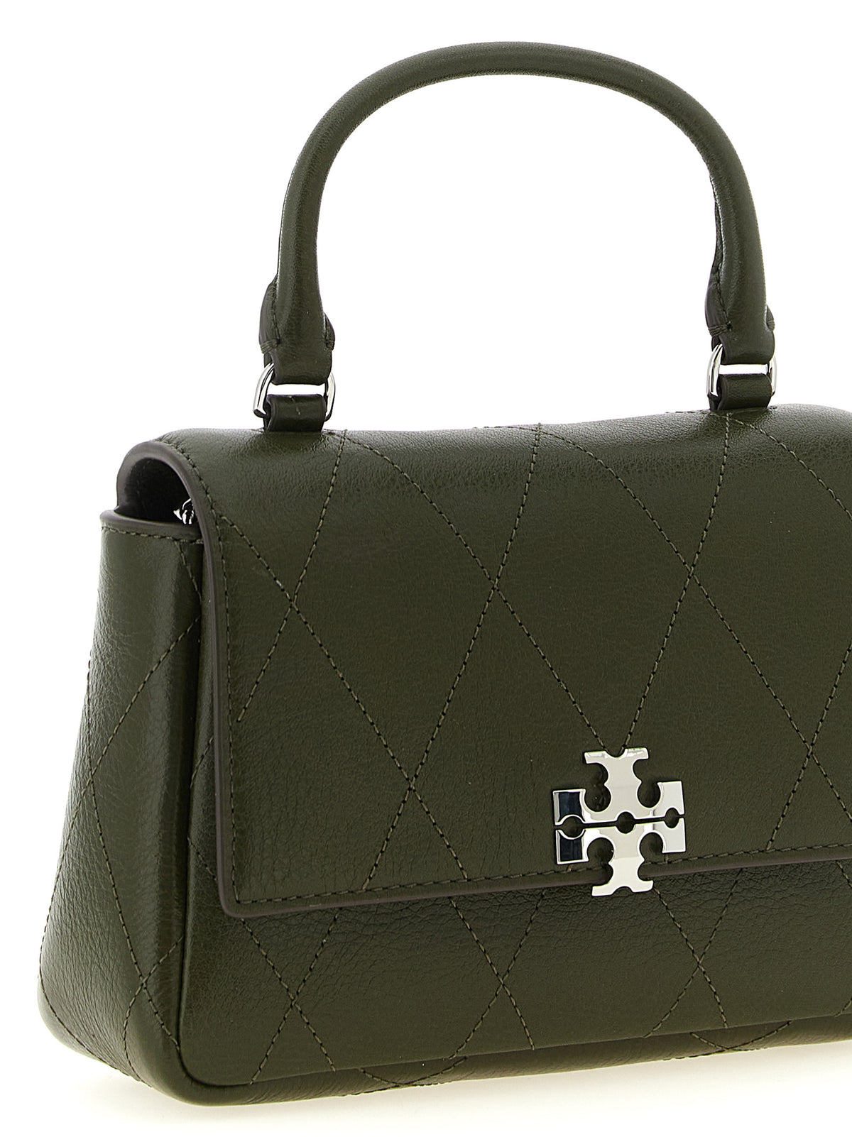 Sac à main bicolore en cuir de vachette Tory Burch