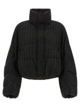 Veste longue Brunello Cucinelli grise en laine vierge