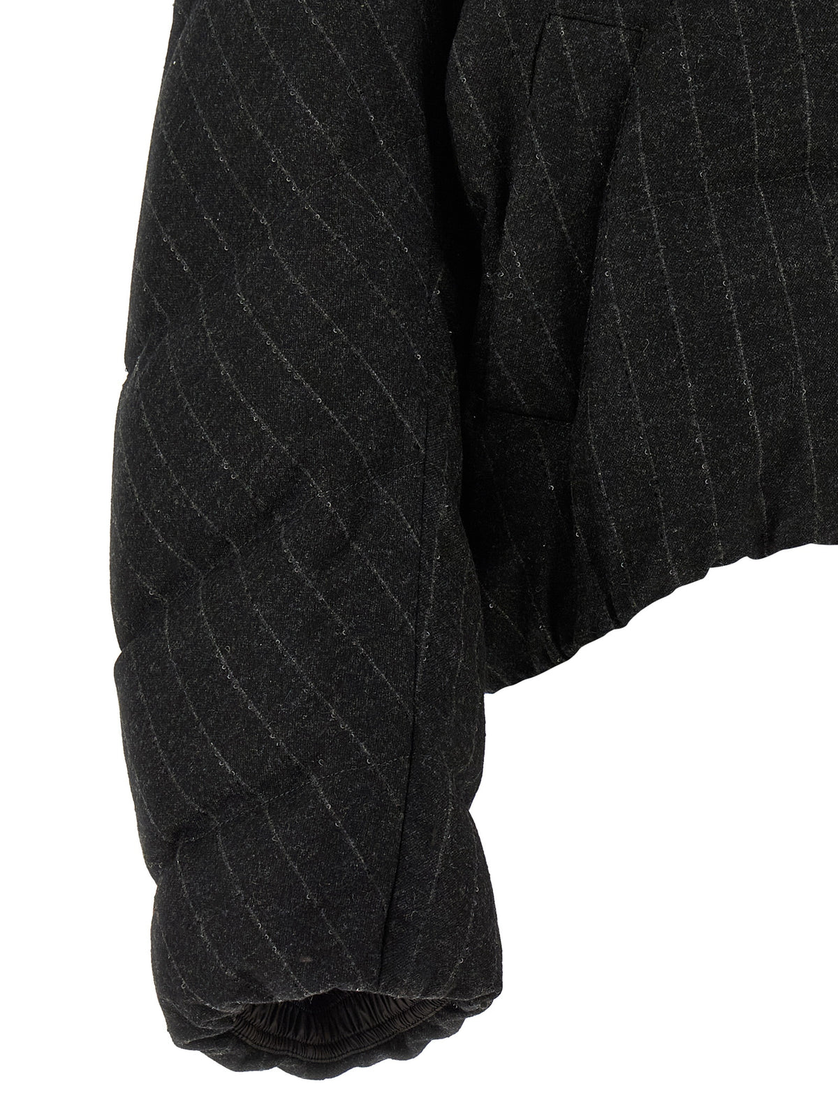 Veste longue Brunello Cucinelli grise en laine vierge