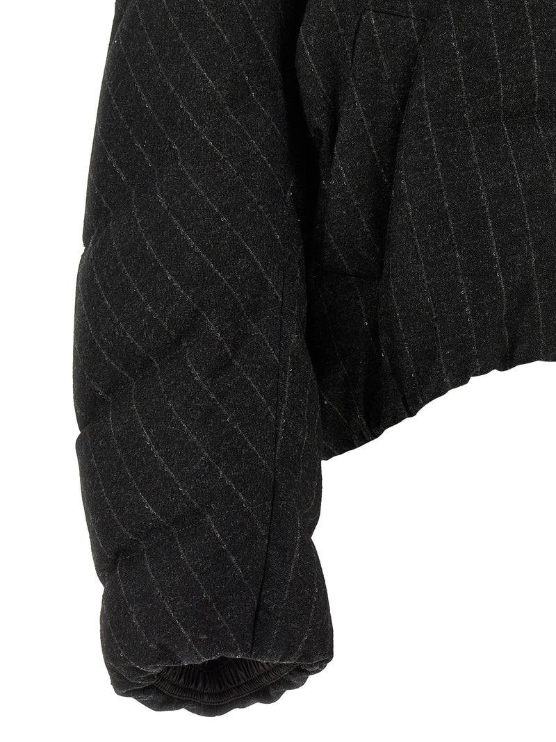 Brunello Cucinelli Gray Virgin Wool Full-Length Jacket