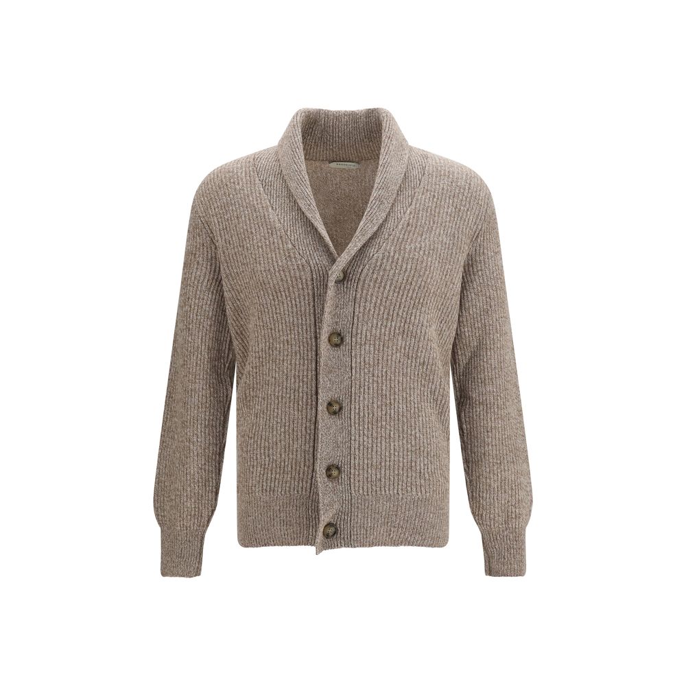 Cardigan Brooksfield Oves Aries en Laine Beige