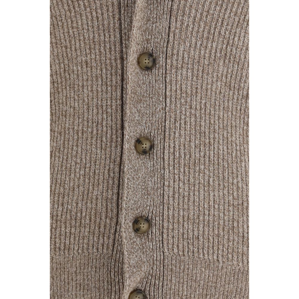 Cardigan Brooksfield Oves Aries en Laine Beige