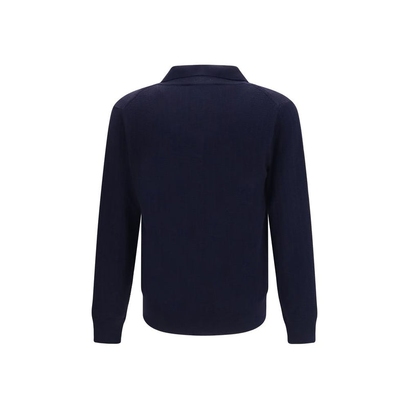 Brooksfield Blue Wool Oves Aries Cardigan