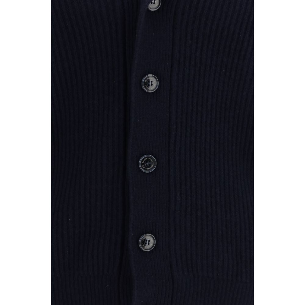 Brooksfield Gilet en laine bleue Oves Aries