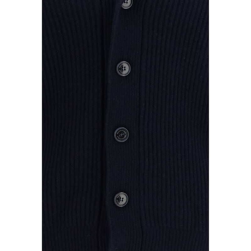 Brooksfield Blue Wool Oves Aries Cardigan