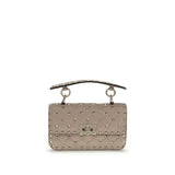 Valentino Garavani Pink Calf Leather Bos Taurus Handbag